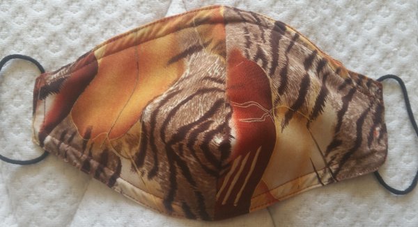 Schutzmaske Orange/Tiger Baumwolle